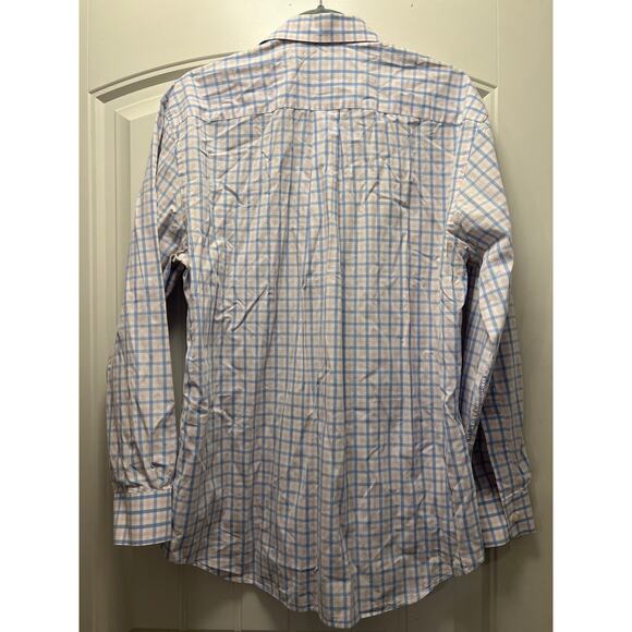 Vineyard Vines Men’s Whale Button Down Collared Lightweight Shirt Sz M Blue Pink - Picture 4 of 4